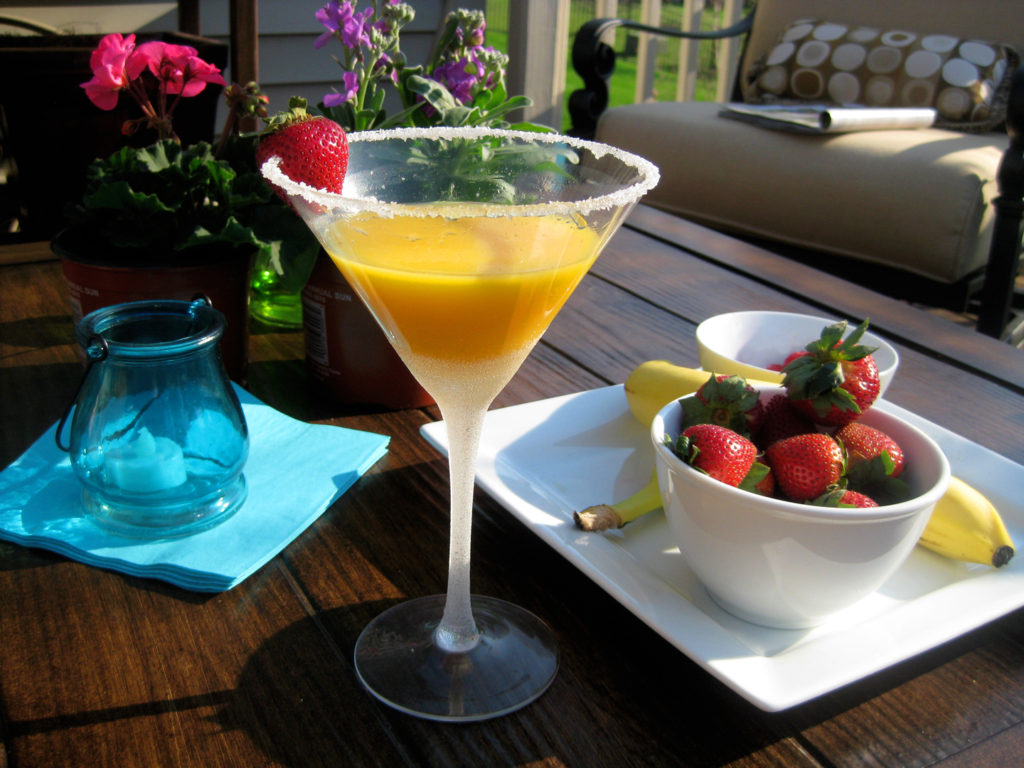 Mango cocktail Midlife snowbird mango, summer mango cocktail Snowbird Recipe