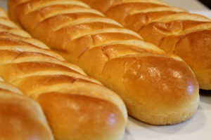 fresh French brioche loaves